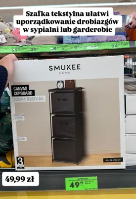 Szafka tekstylna Smukee promocja w Biedronka