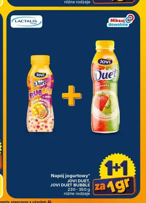 Napój jogurtowy Jovi Duet Bubble mango-marakuja promocja w Carrefour