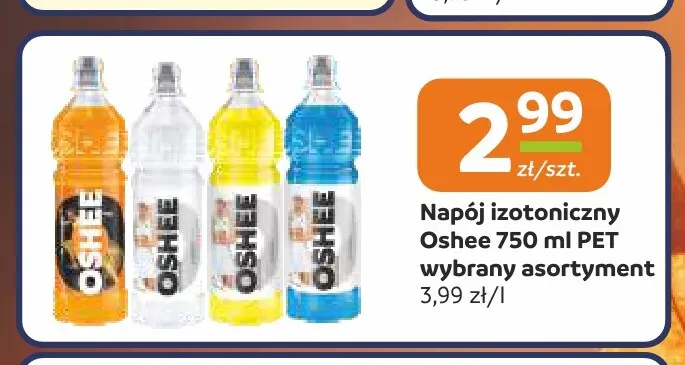 Napój izotoniczny Oshee promocja w Społem Częstochowa
