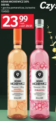Wódka Adam Mickiewicz 30% promocja w Selgros