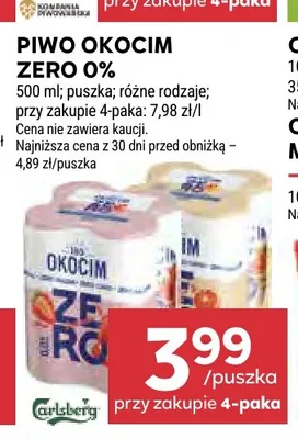 Piwo bezalkoholowe Okocim promocja w Stokrotka