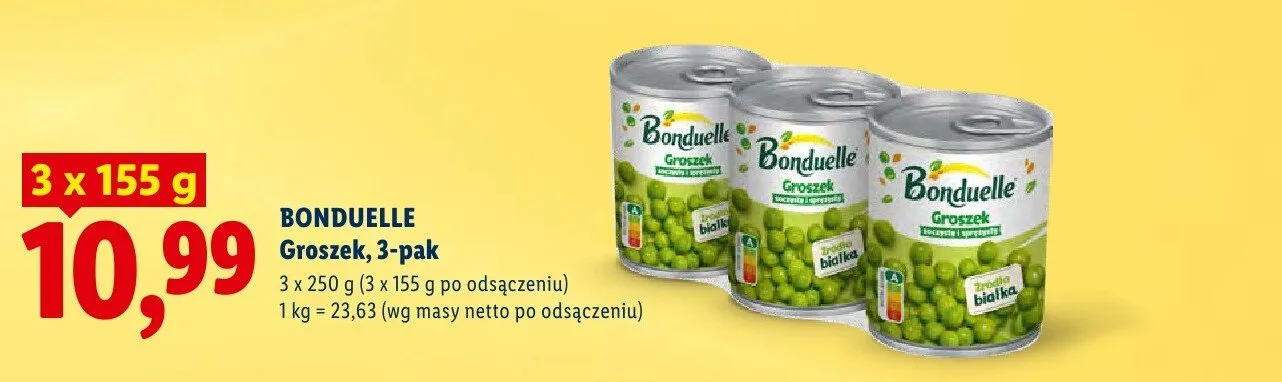 Groszek, 3-pak promocja w Lidl