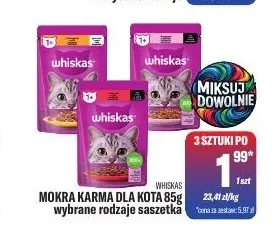 Mokra karma dla kota saszetka Whiskas promocja w Tomi Markt