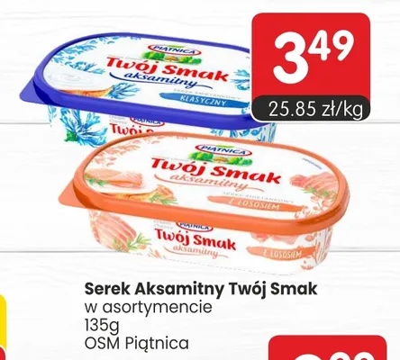 Serek twarogowy Aksamitny Twój Smak klasyczny Piątnica promocja w Market Point