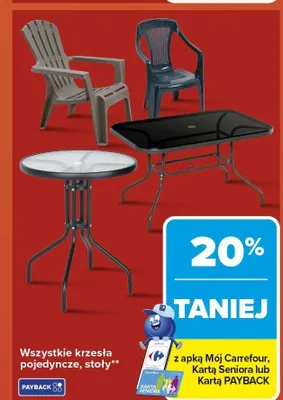 Stoły promocja w Carrefour Market