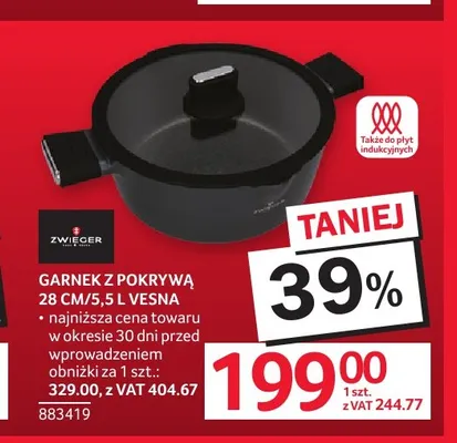 Garnek z pokrywą 28 cm 5,5 l Vesna Zwieger promocja w Selgros