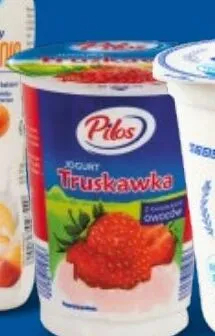 Jogurt truskawka Pilos promocja w Lidl