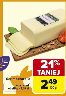 Ser mozzarella promocja w Carrefour