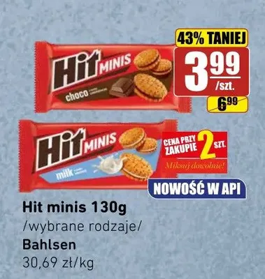 Ciastka Hit Minis Milk promocja w API Market