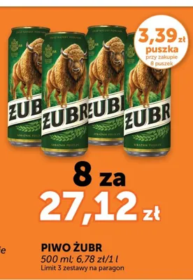 Piwo Żubr promocja w Euro Sklep