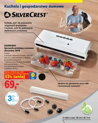 Zgrzewarka próżniowa z zestawem akcesoriów Silvercrest promocja w Lidl