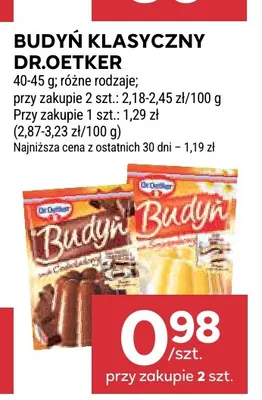 Budyń klasyczny Dr.Oetker czekoladowy promocja w Stokrotka