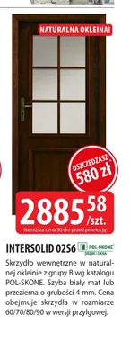 Skrzydło drzwiowe wewnętrzne Intersolid 02S6 Pol-Skone promocja w Dobre Dla Domu