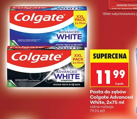 Pasta do zębów Colgate Advanced White promocja w Biedronka