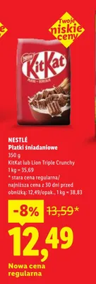 Płatki śniadaniowe Nestlé Lion Triple Crunchy promocja w Lidl