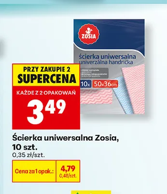 Ścierka uniwersalna Zosia promocja w Biedronka