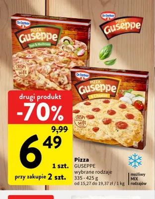 Pizza Guseppe Ham & Mushroom Dr. Oetker promocja w Intermarche
