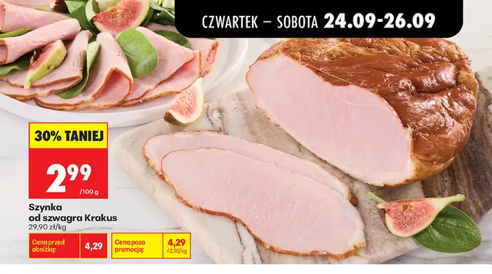 Szynka od szwagra Krakus promocja w Biedronka