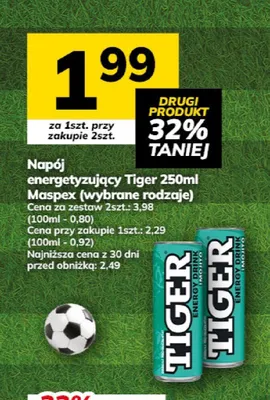 Napój energetyzujący Tiger Classic promocja w Hitpol