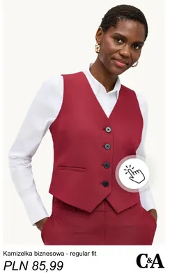 Kamizelka biznesowa - regular fit C & A promocja w C&A