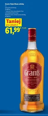 Whisky Grant's Triple Wood promocja w Lidl