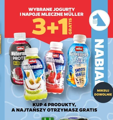 Napój mleczny Müllermilch promocja w Netto