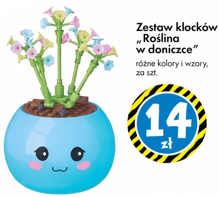 Zestaw klocków Roślina w doniczce promocja w Tedi