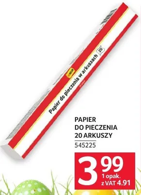 Papier do pieczenia 20 arkuszy promocja w Selgros