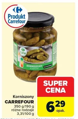 Korniszony promocja w Carrefour Market