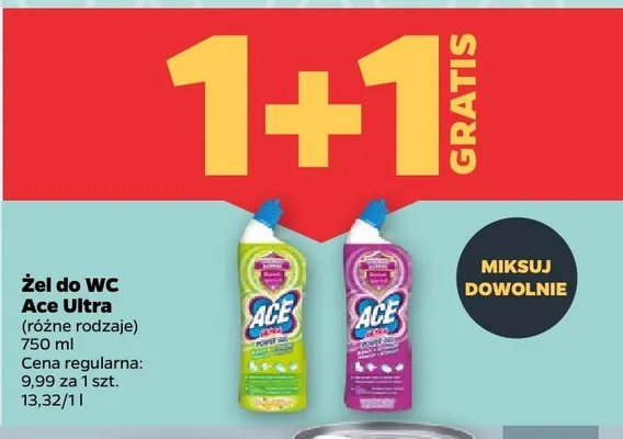 Żel do WC, różne rodzaje 1+1 GRATIS promocja w Netto