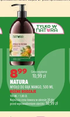 Mydło do rąk mango Natura promocja w Drogerie Natura