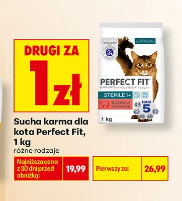 Sucha karma dla kota Perfect Fit promocja w Biedronka