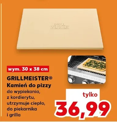 Kamień do pizzy Grillmeister 30x38cm do wypiekania z kordierytu do piekarnika i grilla promocja w Kaufland