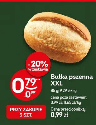 Bułka pszenna XXL promocja w Żabka