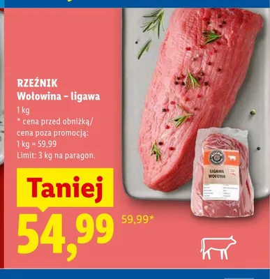Wołowina - ligawa Rzeźnik promocja w Lidl