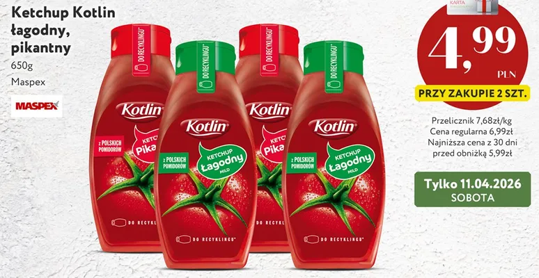 Ketchup pikantny promocja w Market Point