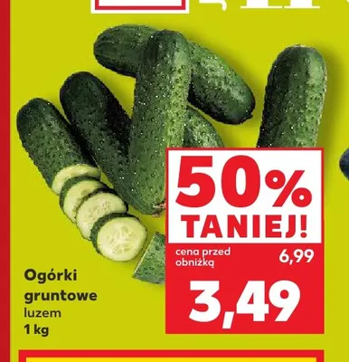 Ogórki gruntowe promocja w Kaufland