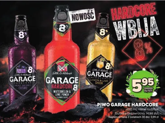 Piwo garage hardcore promocja w Stokrotka