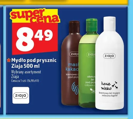 Mydło pod prysznic Ziaja oliwkowe promocja w TOPAZ