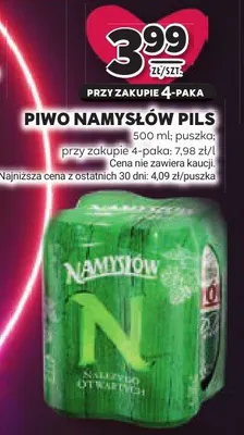 Piwo Namysłów Pils promocja w Stokrotka