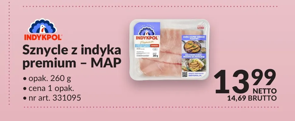 Sznycle z indyka premium Indykpol promocja w Makro