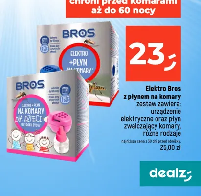 Zestaw urządzenie elektryczne + płyn na komary Elektro Bros promocja w Dealz