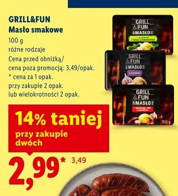 Masło smakowe Grill&Fun promocja w Lidl