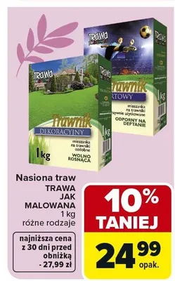Nasiona traw promocja w Carrefour