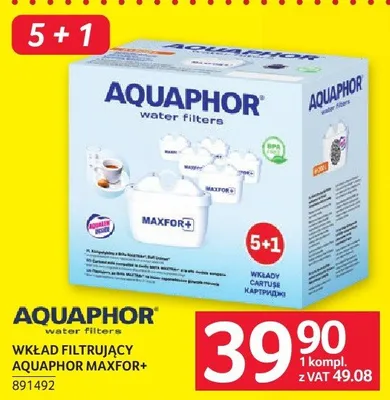 Wkład filtrujący Aquaphor Maxfor+ promocja w Selgros