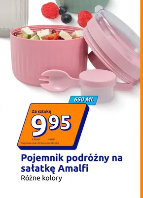Pojemnik podróżny na sałatkę Amalfi promocja w Action