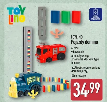Pojazdy domino TOYLINO promocja w Aldi