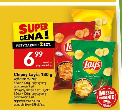 Chipsy Lay's Zielona Cebulka promocja w Twój Market