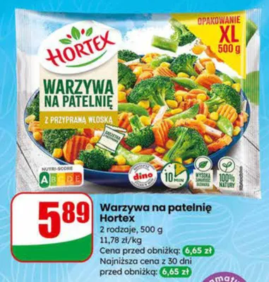 Warzywa na patelnię z przyprawą włoską promocja w Dino