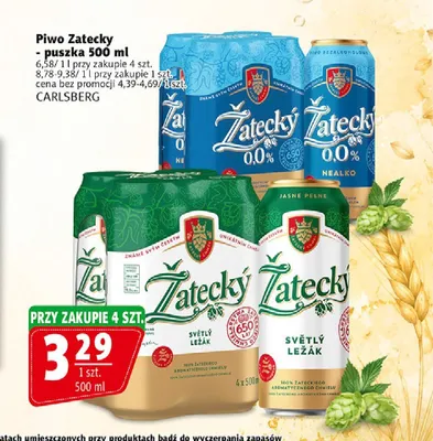 Piwo Zatecky Svetly Lezak promocja w Prim Market